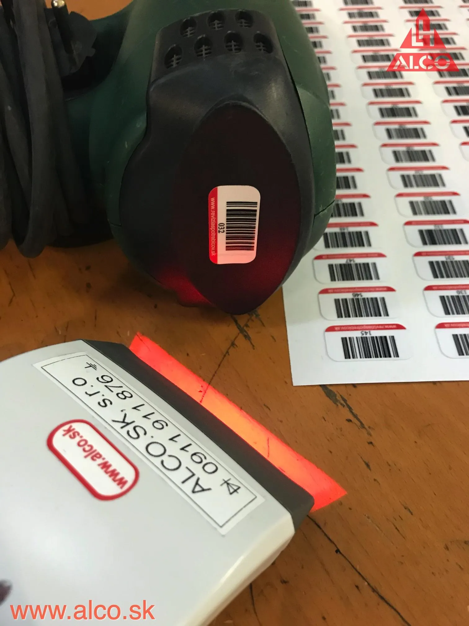 Evidencia spotrebičov – čiarový kód a skener