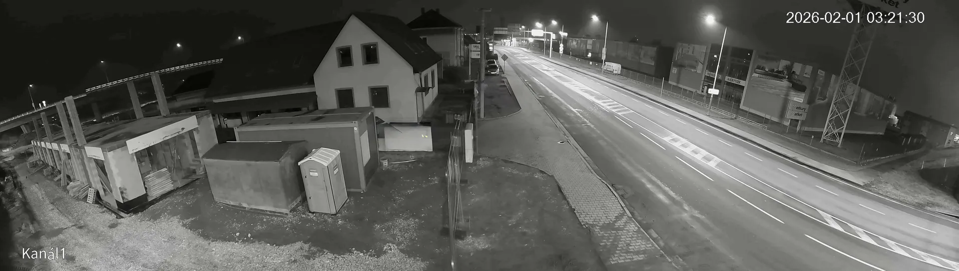 Záber v noci – nočné videnie, kamerový systém ALCO.SK